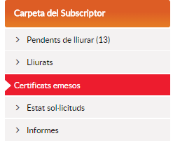 Carpeta del subscriptor